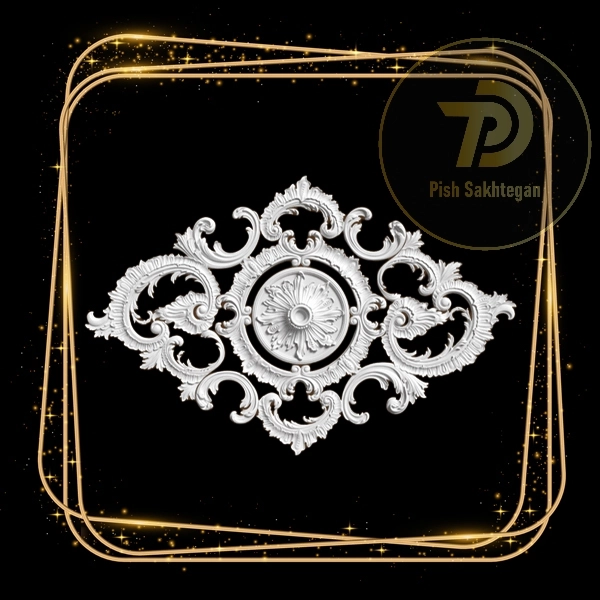 دور لوستر و دورلامپی مدل L07