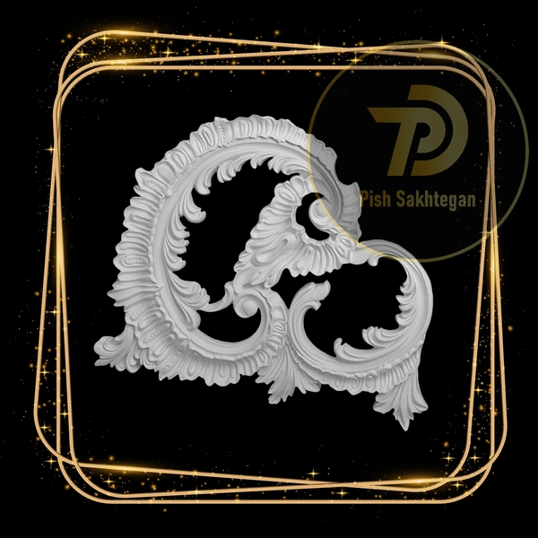 دور لوستر و دورلامپی مدل L13