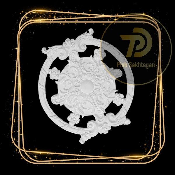 دور لوستر و دورلامپی مدل L14